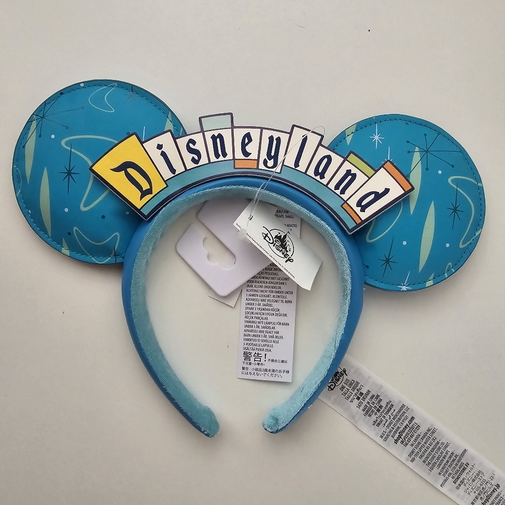 NWT Disneyland Tommorowland Retro Disney Mickey Ears Blue Galactic - Picture 5 of 14